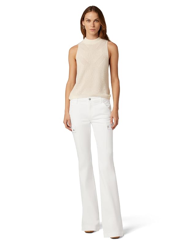 Joe's Jeans Women's The Frankie Cargo Bootcut, White, 30 by Joe's - Used condition - Image 5