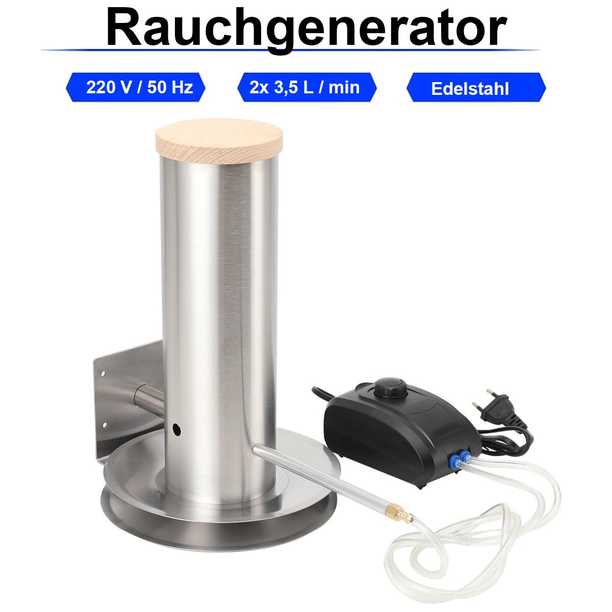Räuchergarten Générateur de fumée froide - Générateur de fumée froide en acier inoxydable - pour gril bouilloire, fumeur et fumeur (LT 1