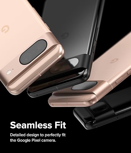 Miniatura 3 de Ringke Cristal de cámara protección multicapa compatible con Google Pixel 8 protector de lente de cámara, cubierta de vidrio templado, paquete de 3