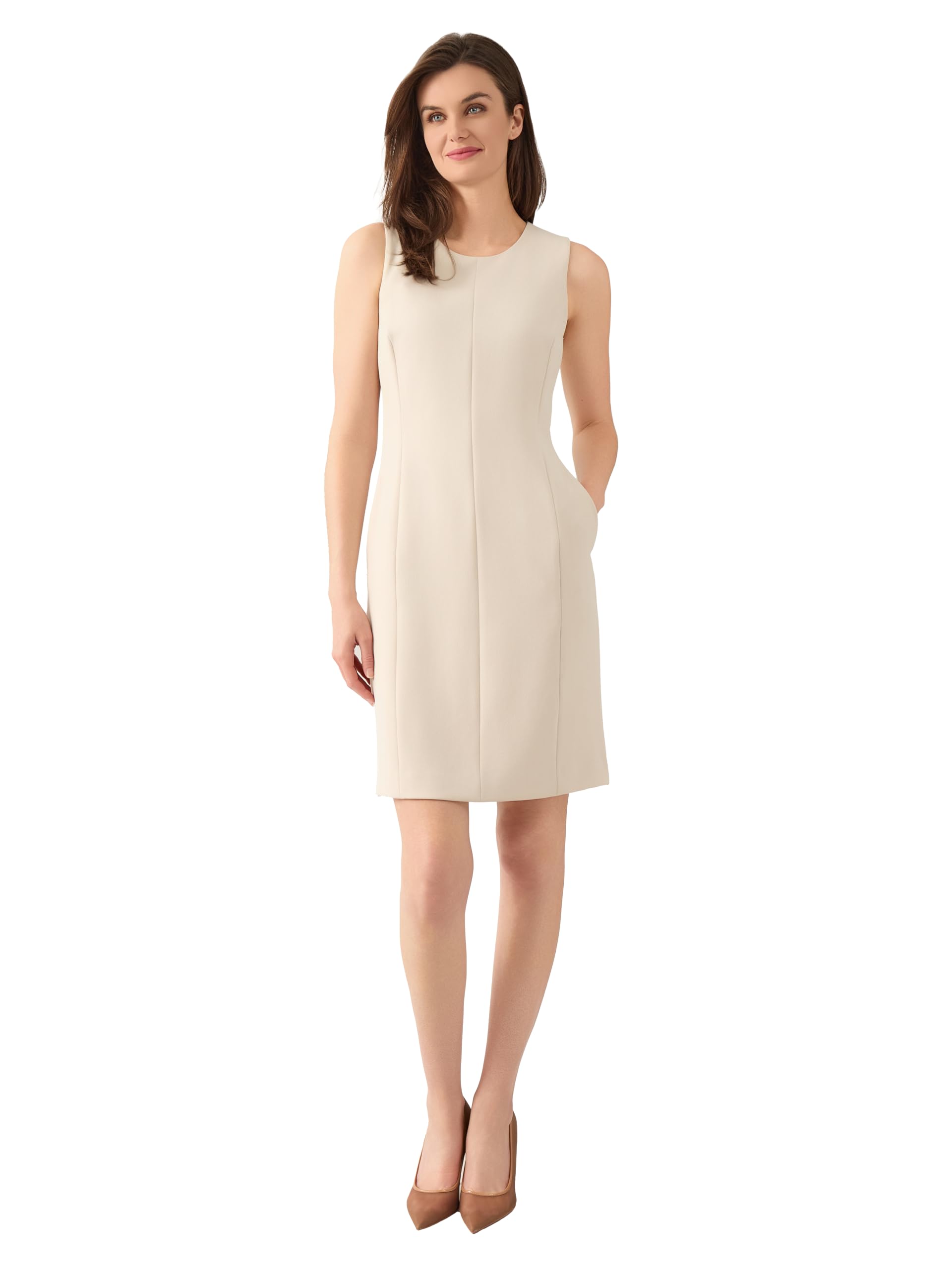 Kasper Womens Womens Sleeveless Sheath Dress