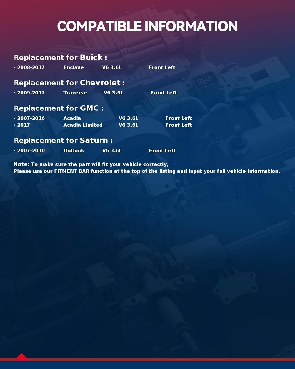 KAX Catalytic Converter Fit for 2009-2017 Traverse, 2007-2016 Acadia, 2007-2010 Outlook, 2008-2017 Enclave, Front 16709 Stainless Steel High Performance 1pc (EPA Compliant)