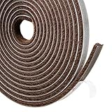 TORRAMI Brush Weather Stripping Adhesive for Window and Door 11/32 inch x 3/16 inch x 16 ft, Windpro