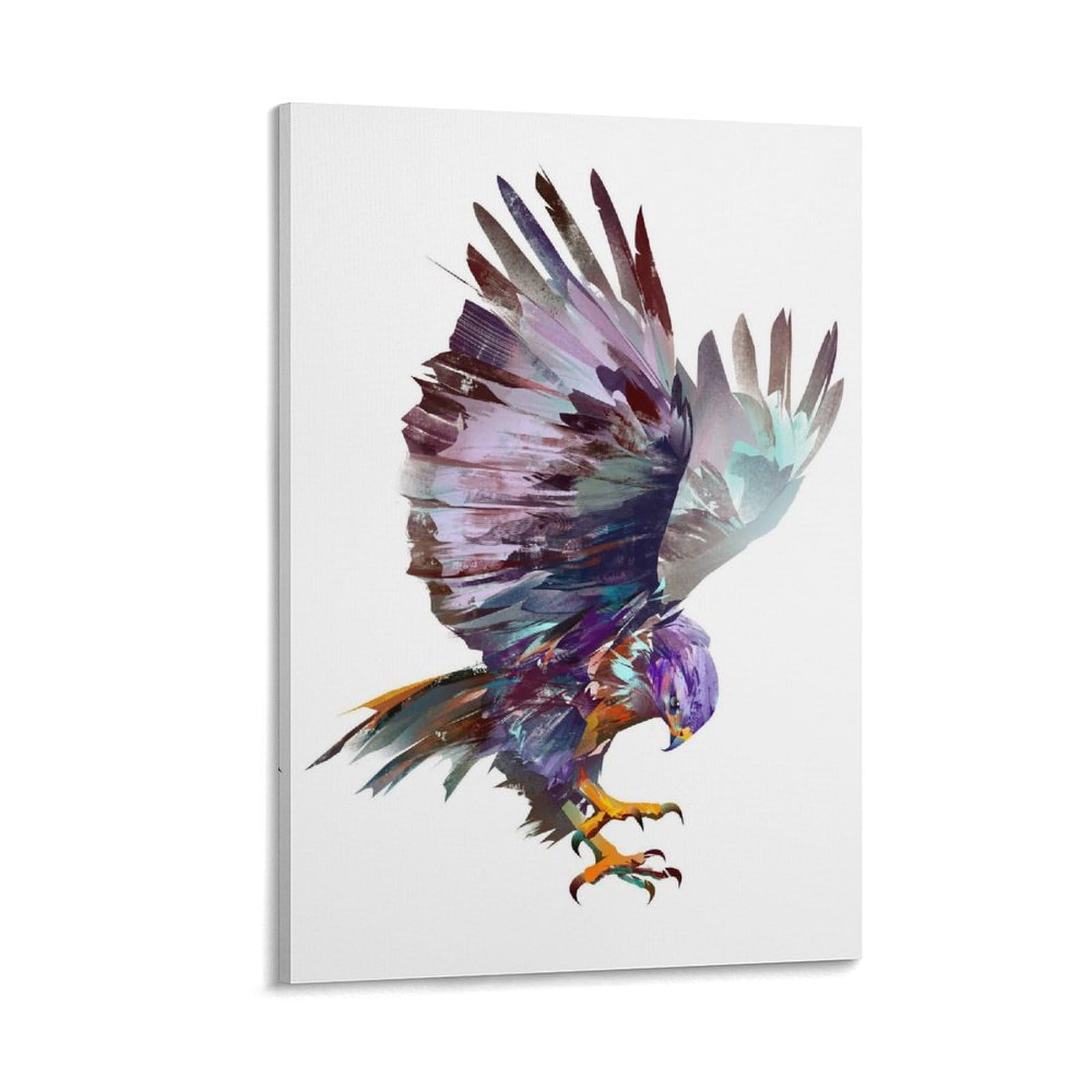 Amazon.co.jp: 動物の空飛ぶ鳥の鷹絵画壁のアート タペストリー アート