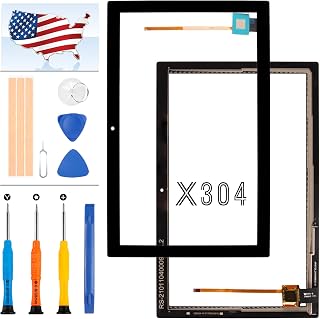 Screen Replacement for Lenovo TAB 4 10" X304 X304N X304F TB-X304F TB-X304N TB-X304 Touch Screen Panel Digitizer Sensor Full Glass Lens Repair Kits with Free Tools (Black)