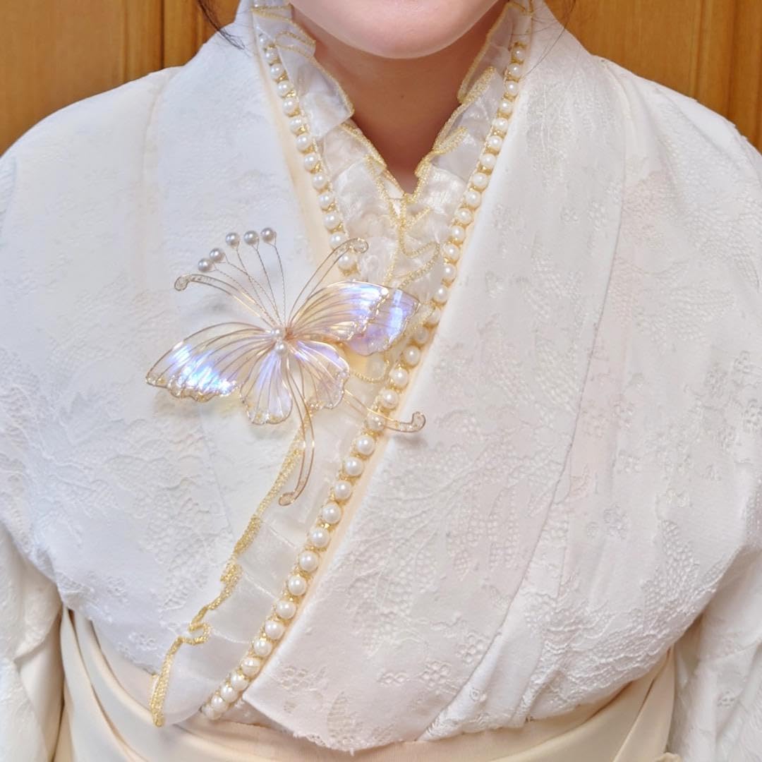 Amazon.co.jp: レトロモダン 卒業式 コスプレ パール レース 豪華 袴7 