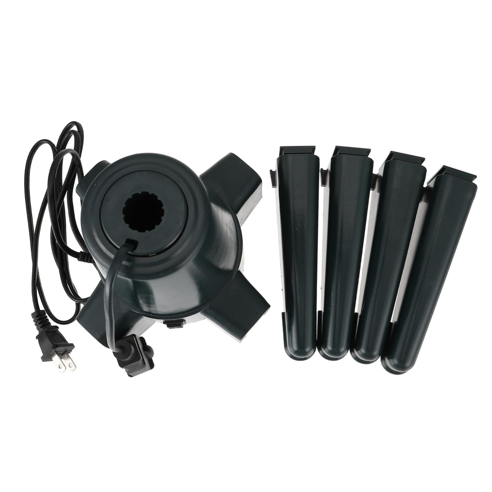 PRETYZOOM 1pc Electric Christmas Tree Base Rotating Stand for Artificial Trees Bracket Quadruped Design for Stability Easy Installation Us Compatible