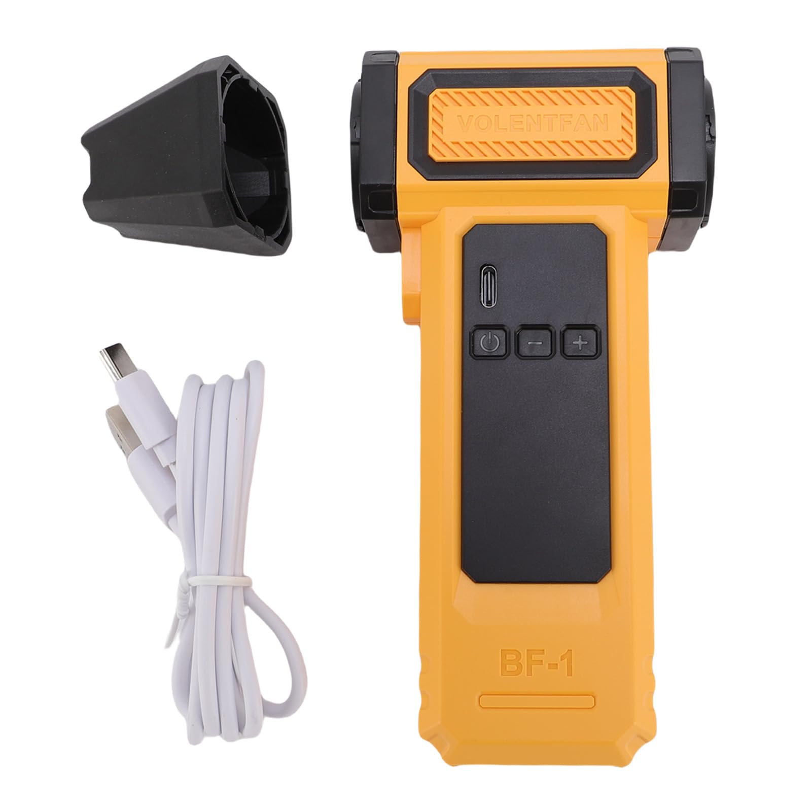 BRRNOO Soufflette Compressée Polyvalente 9 Vitesses, Écran LED, (YELLOW)