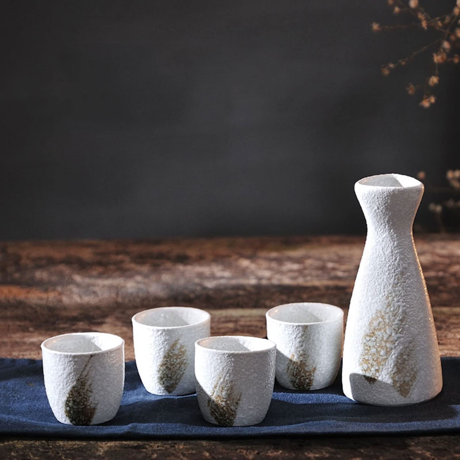 Juego de sake de cerámica CHFYIJYHM (B) para mantener el sabor tradicional intacto