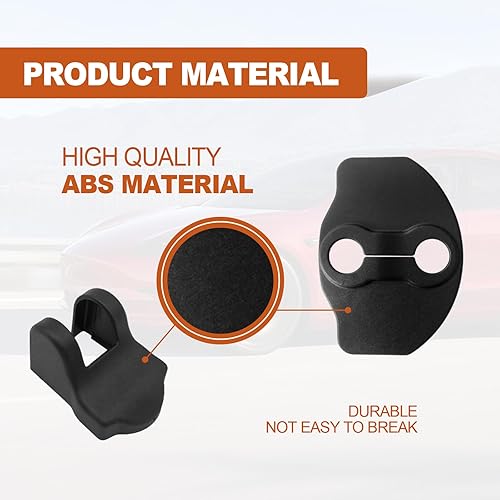Miniatura 3 de Cubierta protectora para cerradura de puerta, compatible con Tesla Modelo 3 Modelo Y 2016-2023, accesorios protectores de cerraduras, cubiertas de