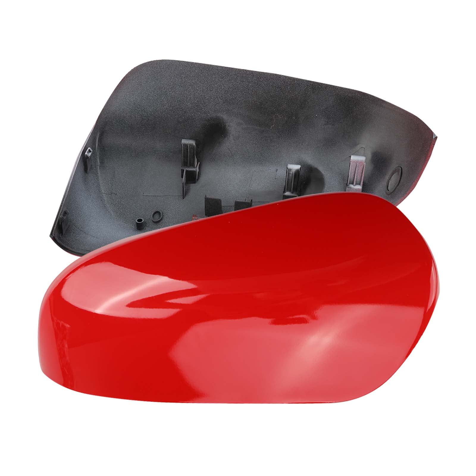 Tappi per specchietto retrovisore auto, 1 paio di tappi per specchietto retrovisore retrovisore per Toyota Yaris 2012-2019 (Rosso)