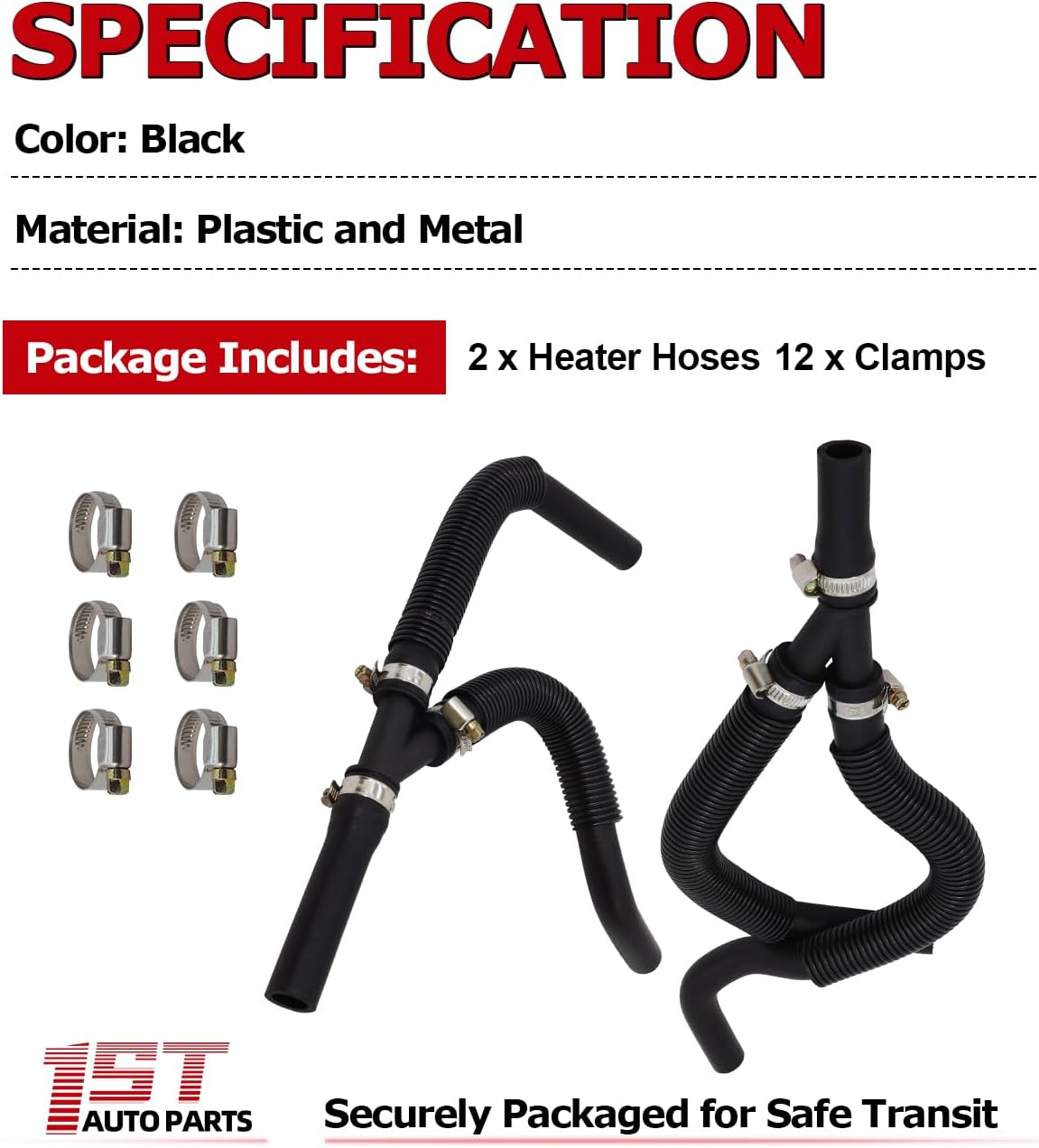 1ST 626-314HP HVAC Engine Heater Hose Assembly Fits for Dodge Grand Caravan 2010 for Chrysler Town & Country 2010, Replaces OE: 4677603AL