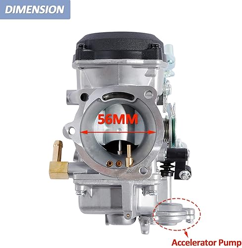 Miniatura 2 de SVKZGFZ Carburador CV40 para Harley Davidson HD Sportster XL 883 1200SoftailTouringDyna FXRRoad King Carb 27421-99A (con filtro de combustible +