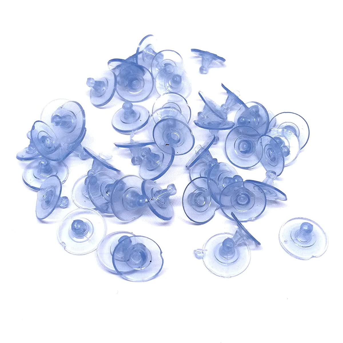 Excellentcrafts Clear Silicone Earring Back Stoppers Findings Stud Earring Plugs for Jewellery Making - 200 Pcs (10mm, Transparent Blue) (B0B63S6LSV) Amazon Price History, Amazon Price Tracker