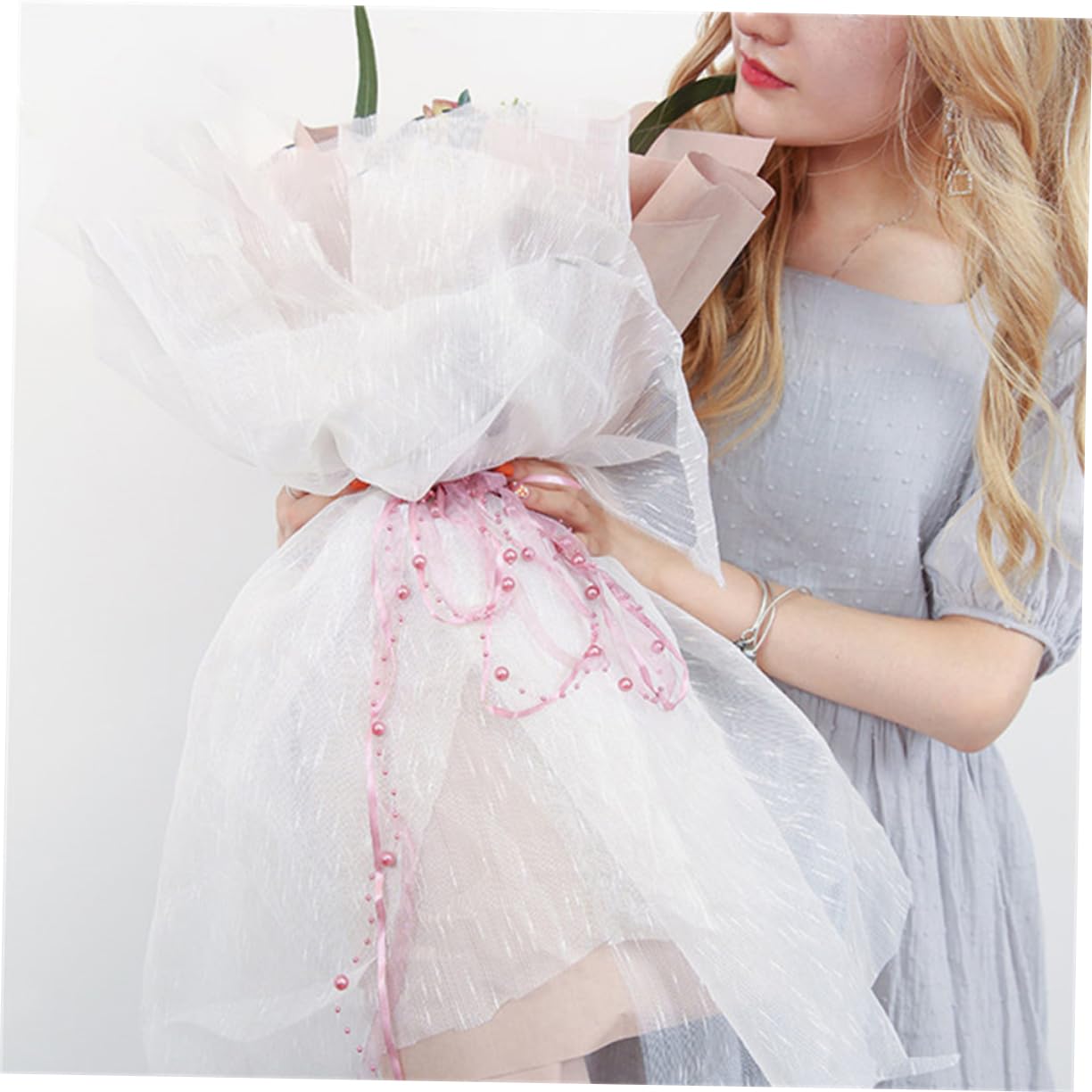STOBOK 3 Rollen Elegante Hochzeit Band Band Dekorative Bouquet Bänder Blütenblätter Für Hochzeit Decor