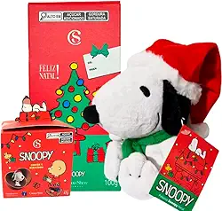 Kit Natalino Temático Chocolate Snopy Cacau Show