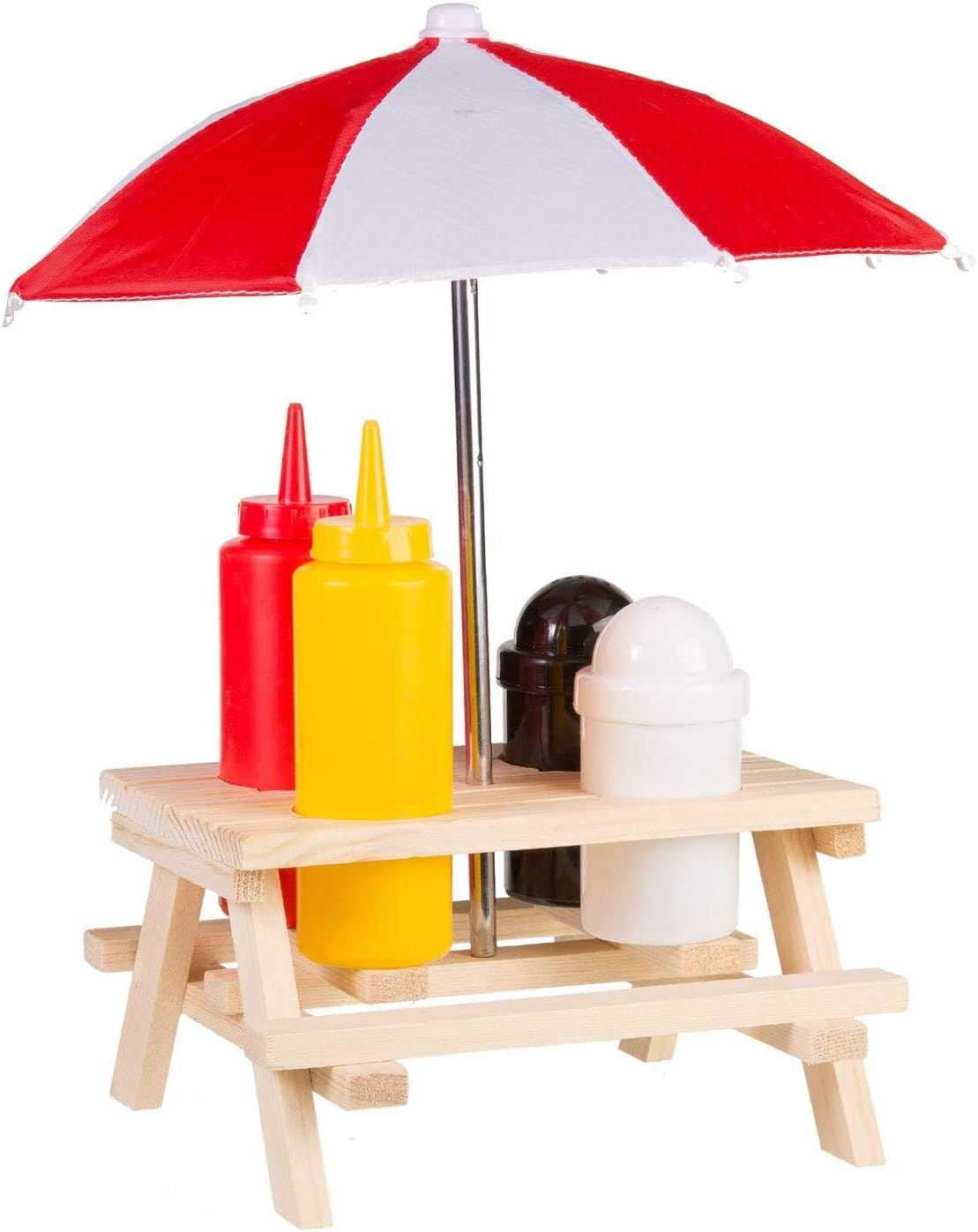 Ossian Picnic Table Condiment Holder Mini Novelty Colourful Wooden