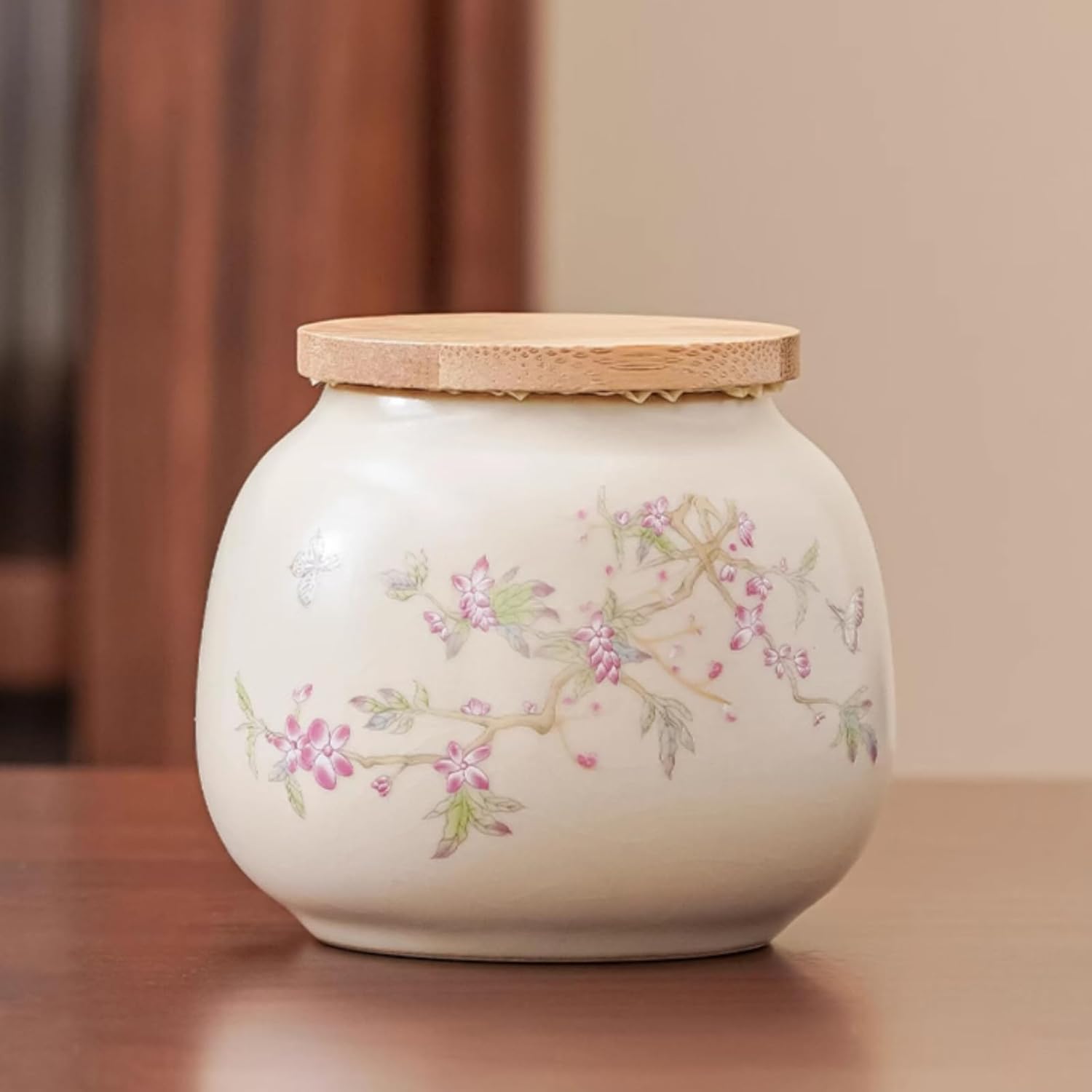 Ru Kiln Storing Tea Cans, 200ml 6.8oz, Ceramics Tea Caddy Chinese Kung Fu Tea Set