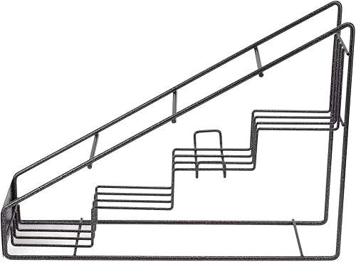 Miniatura 8 de Soporte para jarabe de café, soporte de botella de alambre de metal, soporte para jarabe de 3 niveles, estante de exhibición de vino, soporte para
