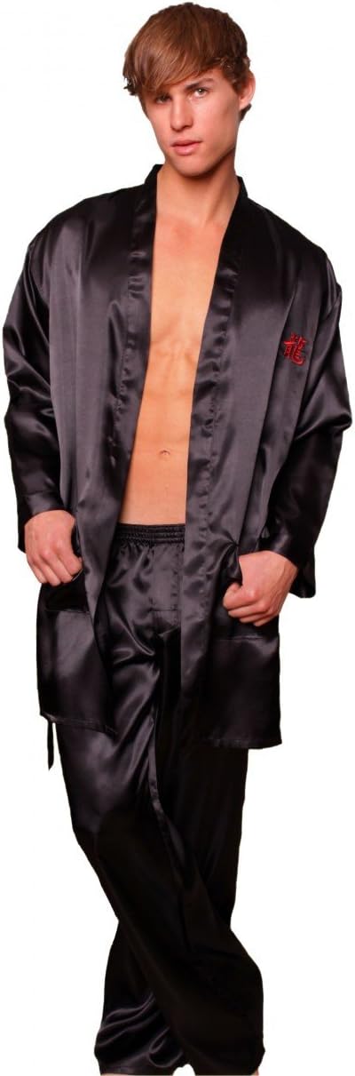 LOVELY DAY LINGERIE Men's Dragon Robe Set S/M - Black at Amazon Men’s ...