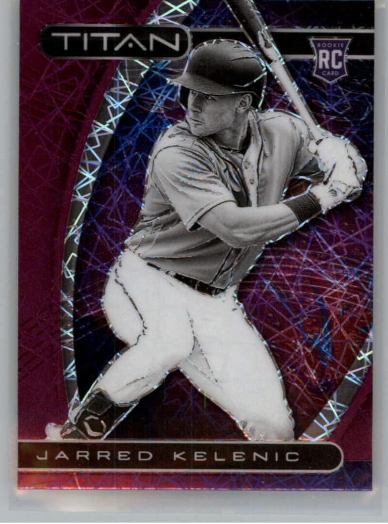 2021 Panini Chronicles Titan Purple Velocity Prizm #7 Jarred Kelenic Seattle Mariners Official MLB PA Baseball Trading Card in Raw (NM or Better) Condition