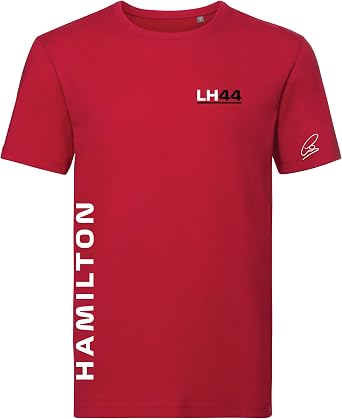 Studio 24 T SHIRT Signature Collection Lewis Hamilton T-SHIRT 2025 NEW TEAM COLOURS 44 Racing Tee Free UK Shipping
