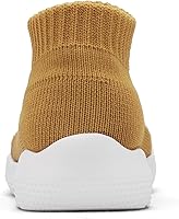 Vista 5 de Engtoy Baby Sock Shoes Baby Walking Shoes Infant Non-Slip Breathable Slippers with Soft Rubber Sole Baby Boys Girls Slip On Sneakers