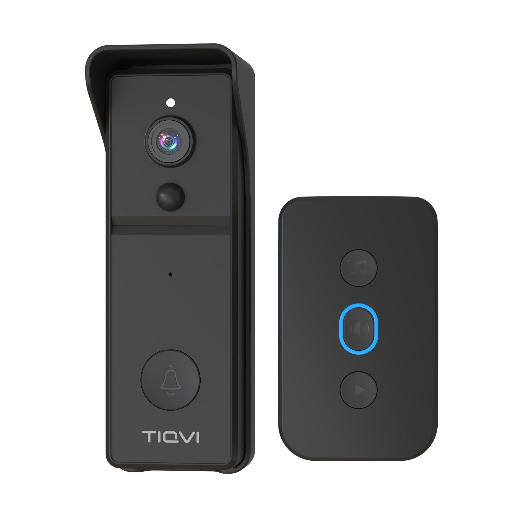 Videocitofono Smart Senza Fili, WiFi, Full HD 1080P, Rilevamento Movimento, Audio Bidirezionale, Visione Notturna, USB Chime Incluso