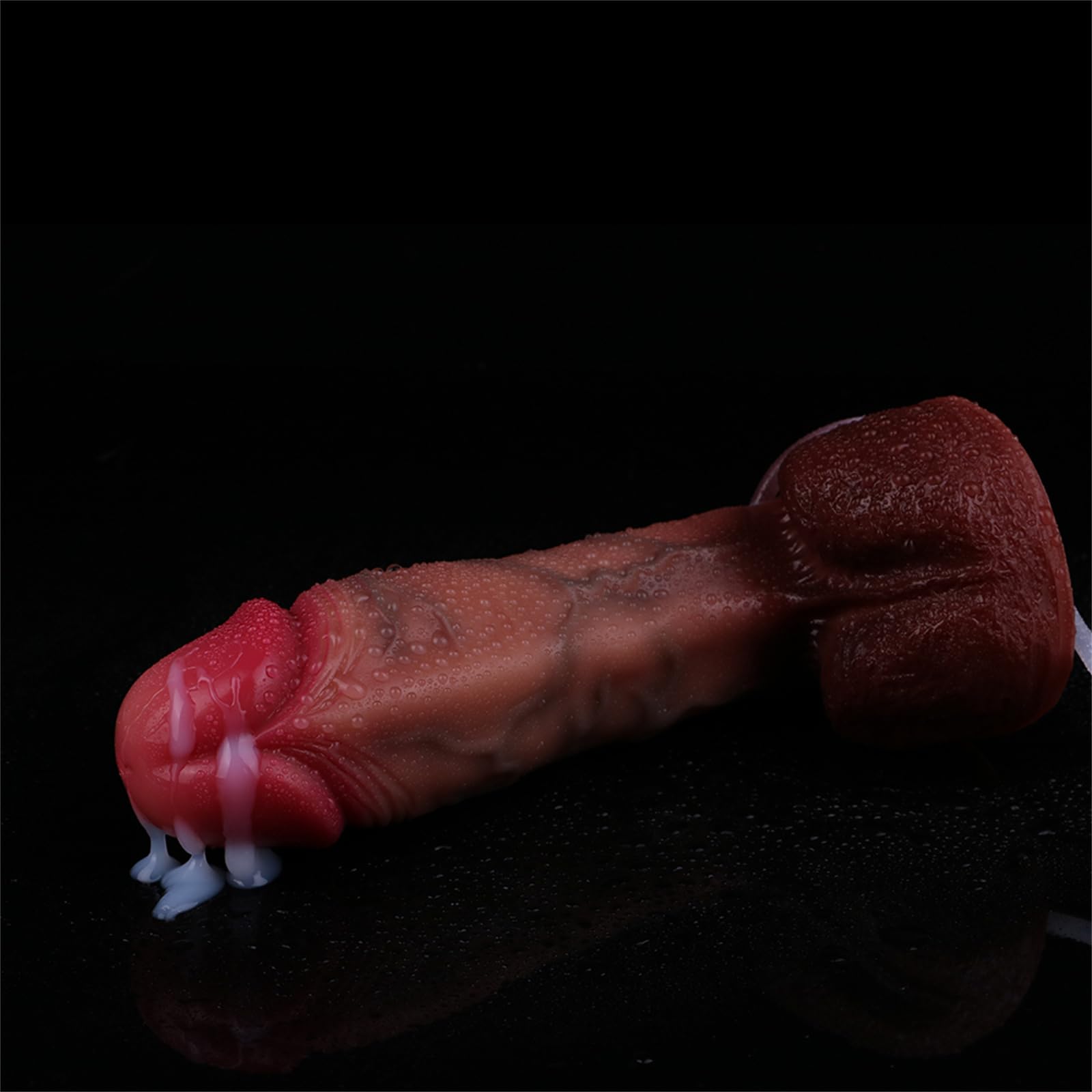 Dildo Eiaculazione Dildo Grandi Funzione Spray Acqua Dildo Anale con Ventosa Plug Anale Dildo Naturale Replica Pene Giocattoli Erotici for Donne