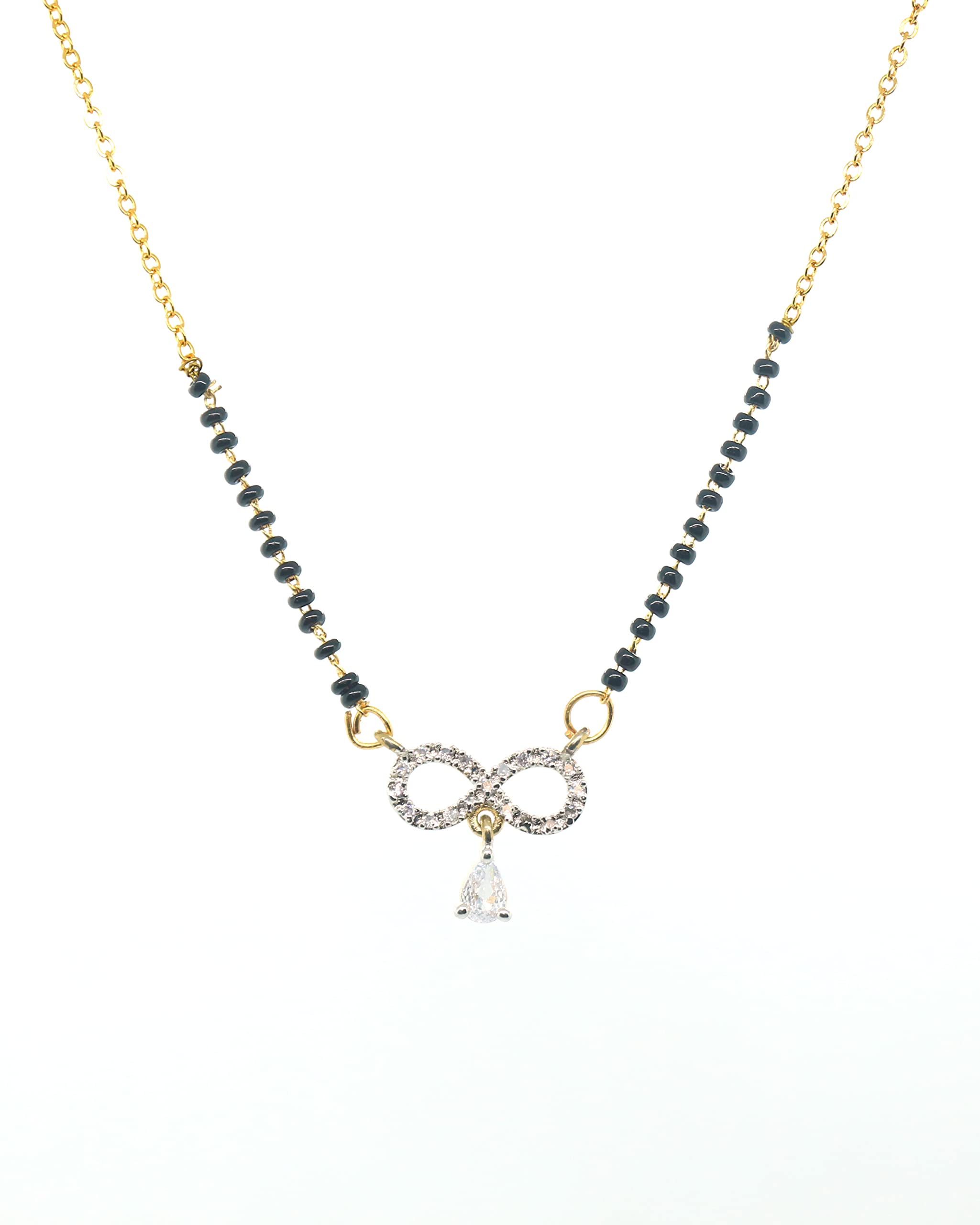 Wynona american diamond short gold plated traditional Alia Bhatt wedding mangalsutra for women (B0BTYYN7C4) Amazon Price History, Amazon Price Tracker