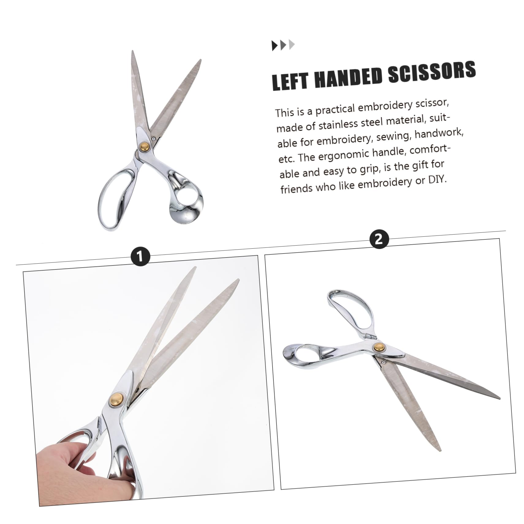 Anneome Tijeras De Inoxidable Tijeras Portátiles Para Herramienta De Para Manualidades y Costura Para Hacer y Costura