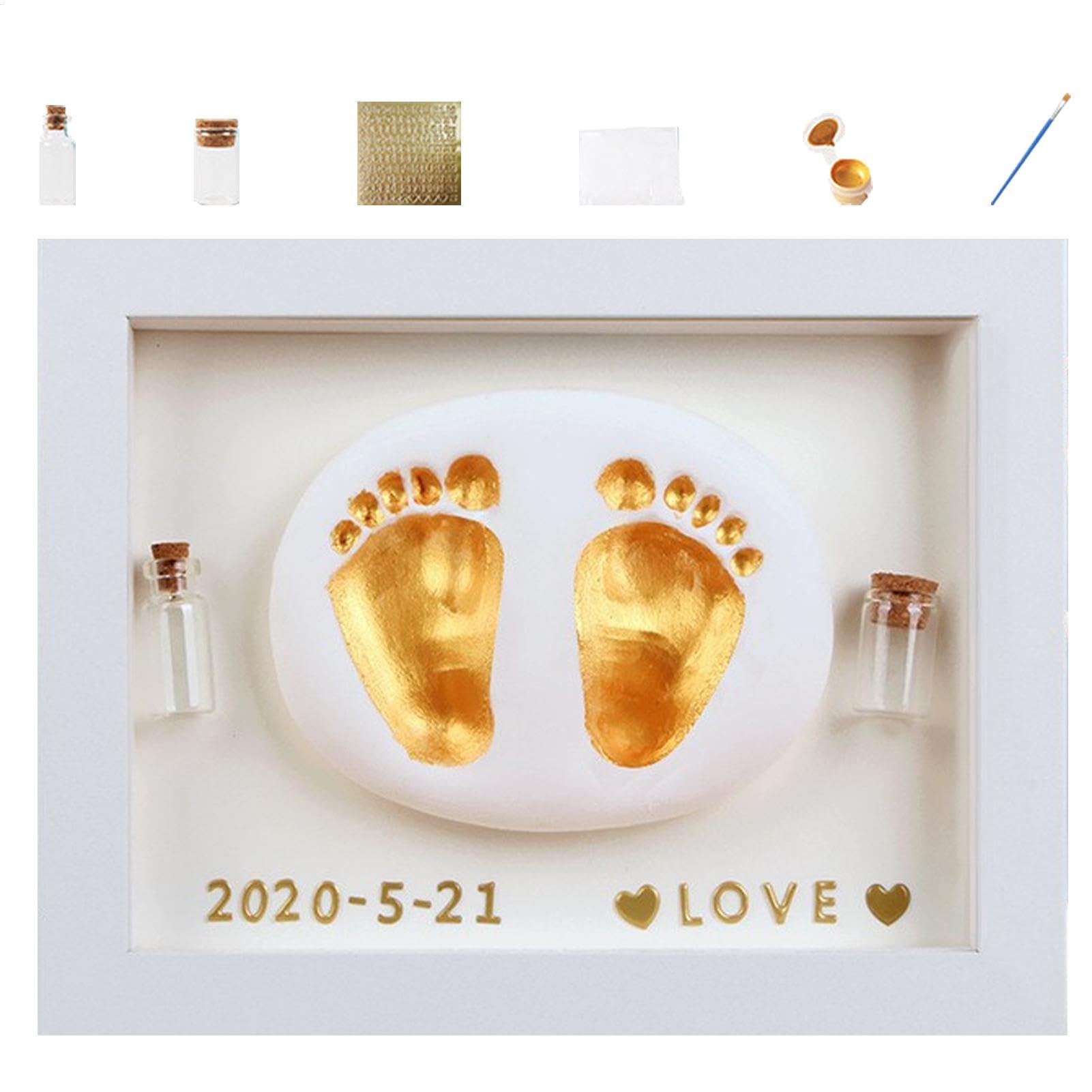 Foot Print Kit for Child Handmade Safe Paint Keepsake — image 1