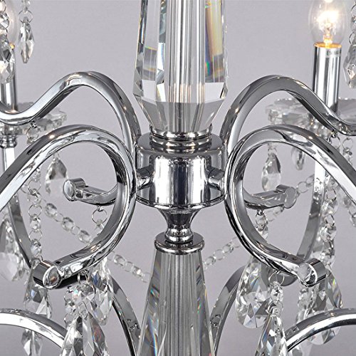 Dinggu Modern Living Room Chandelier, Large Foyer Chandelier Pendant Light, Silver Dining Room Crystal Chandelier, Bedroom High Ceiling Chandelier 12 Lights D 27” #TOP4