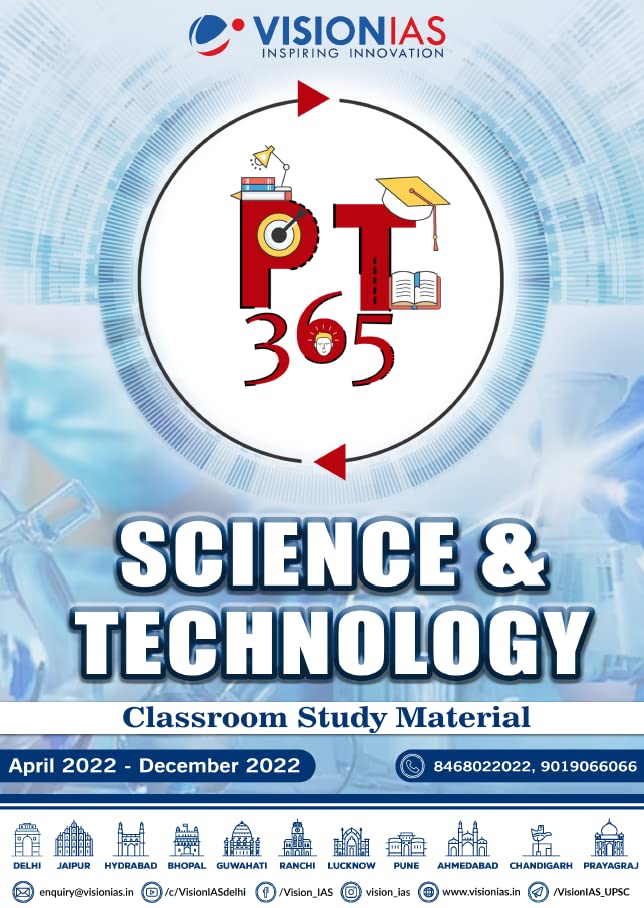 Vision IAS PT 365 Science and Technology 2023 Photocopy B/W From April to December 2022