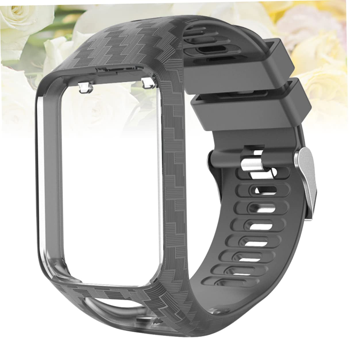 Housoutil 3 Pz Cinturino Per Orologio in Silicone Braccialetti in Silicone Cinturino Grigio Per Orologio Corridore 3 Bande Femminili Smartwatch Intelligente Dell'orologio