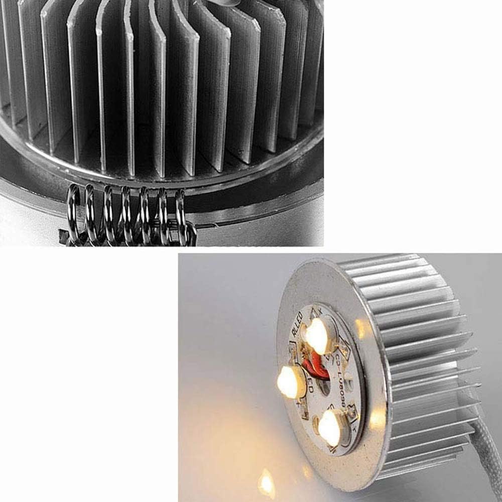 Recessed Black Double-Head LED Recessed Downlight 10W Rectangular Adjustable Recessed Aluminum Recessed Spotlight Household Commercial Lighting Embedded Ceiling Light Integrated