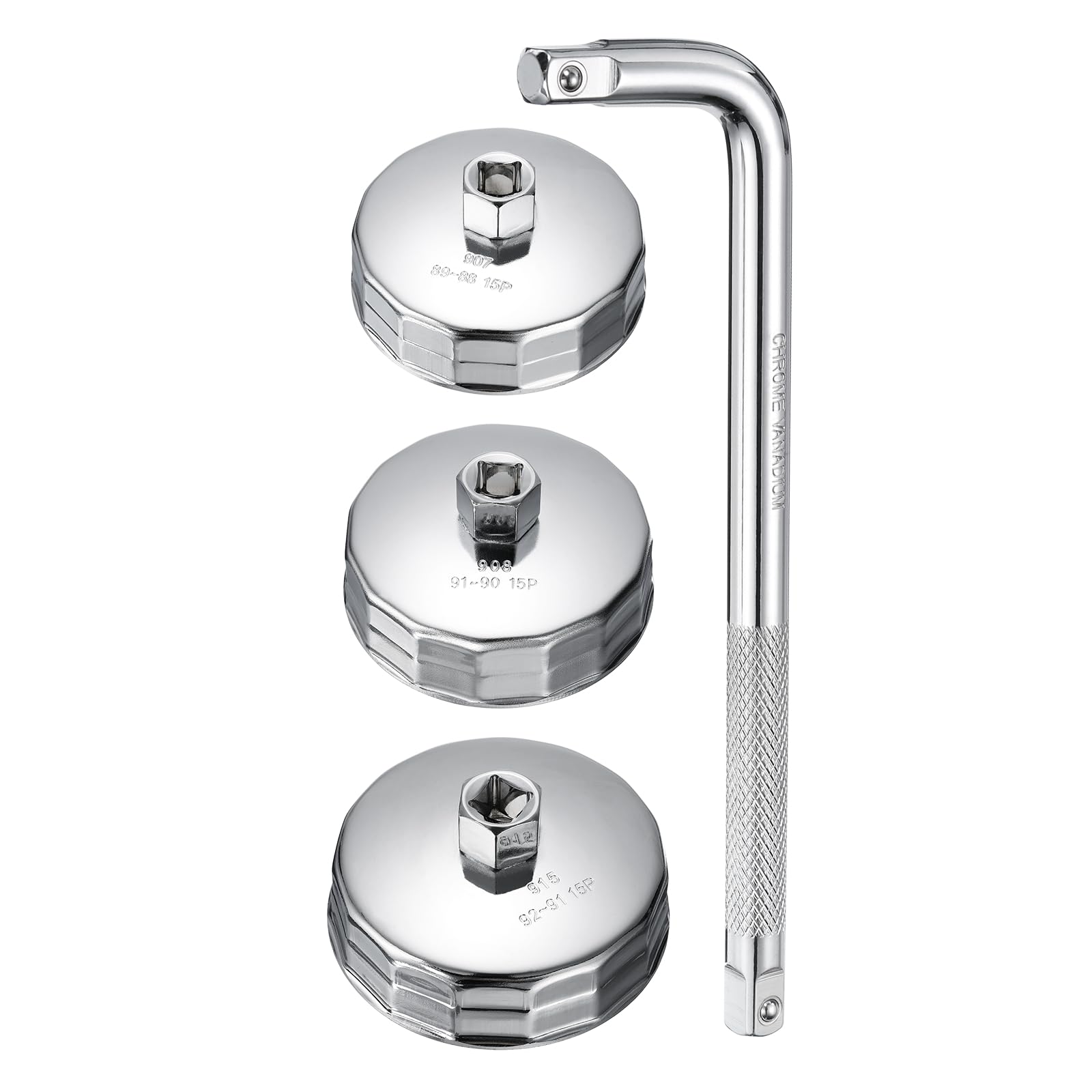 QUARKZMAN Clé Filtre À Huile 15 Crans 89mm-92mm Diamètre Intérieur 1/2"