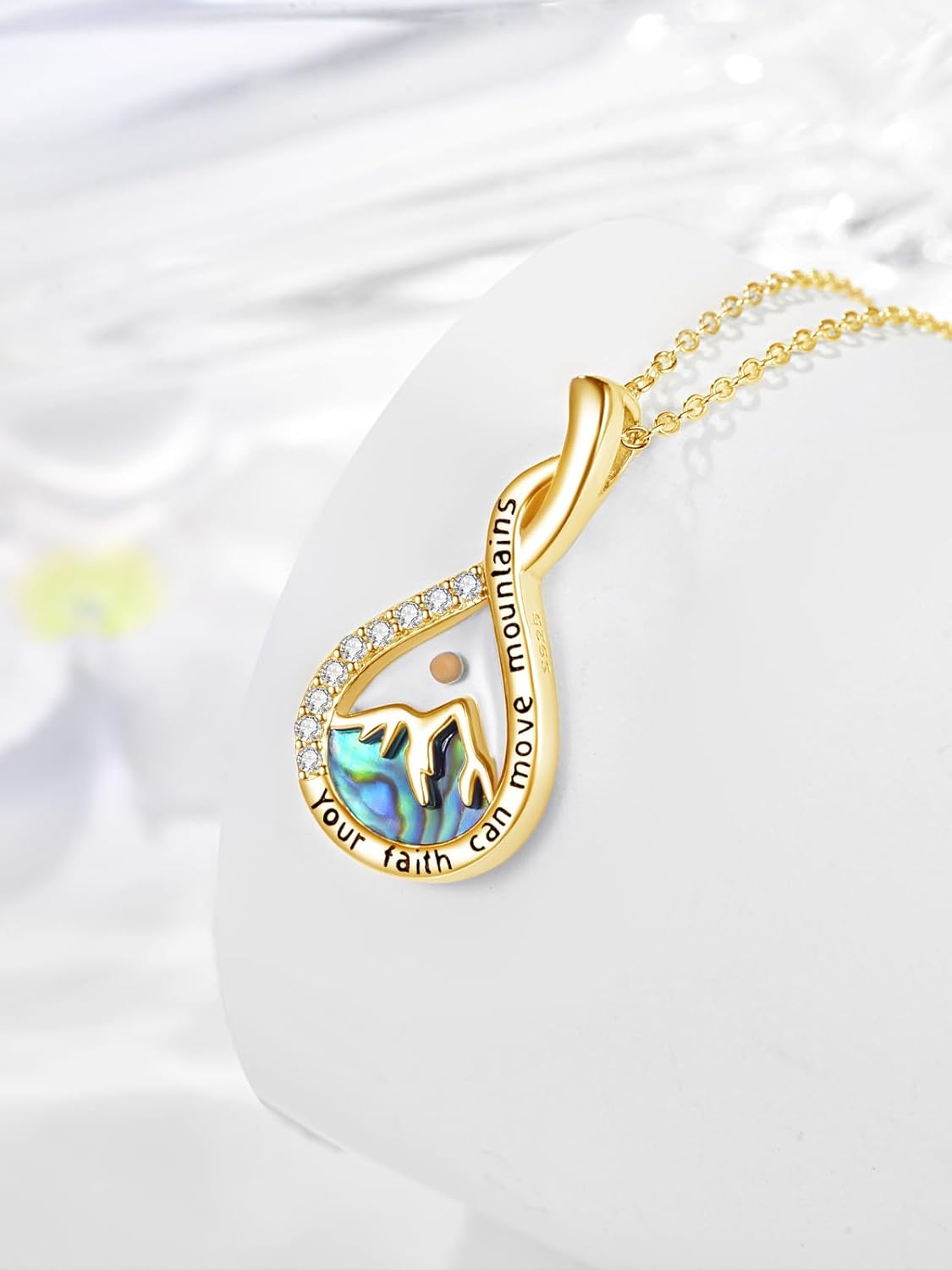 Dreamboat Mustard Seed Necklace Sterling Silver Your Faith Can Move Mountains Pendant Christian First Communion Confirmation Jewelry Gifts for Women - Image 3