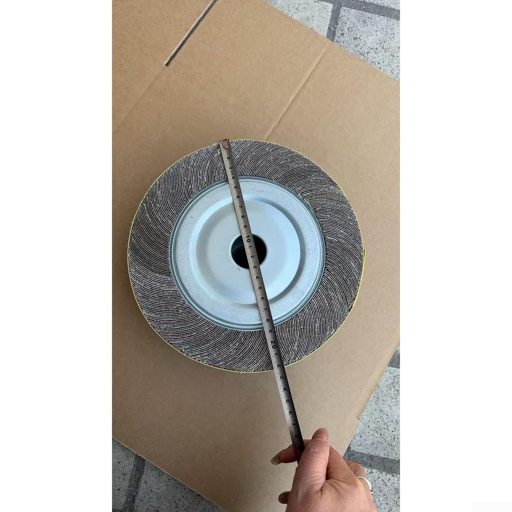 Ruota a disco lamellare da 220 x 80 x 32 mm utilizzata per la lucidatura e la levigatura dei metalli con compatibilità di rotazione standard (A)