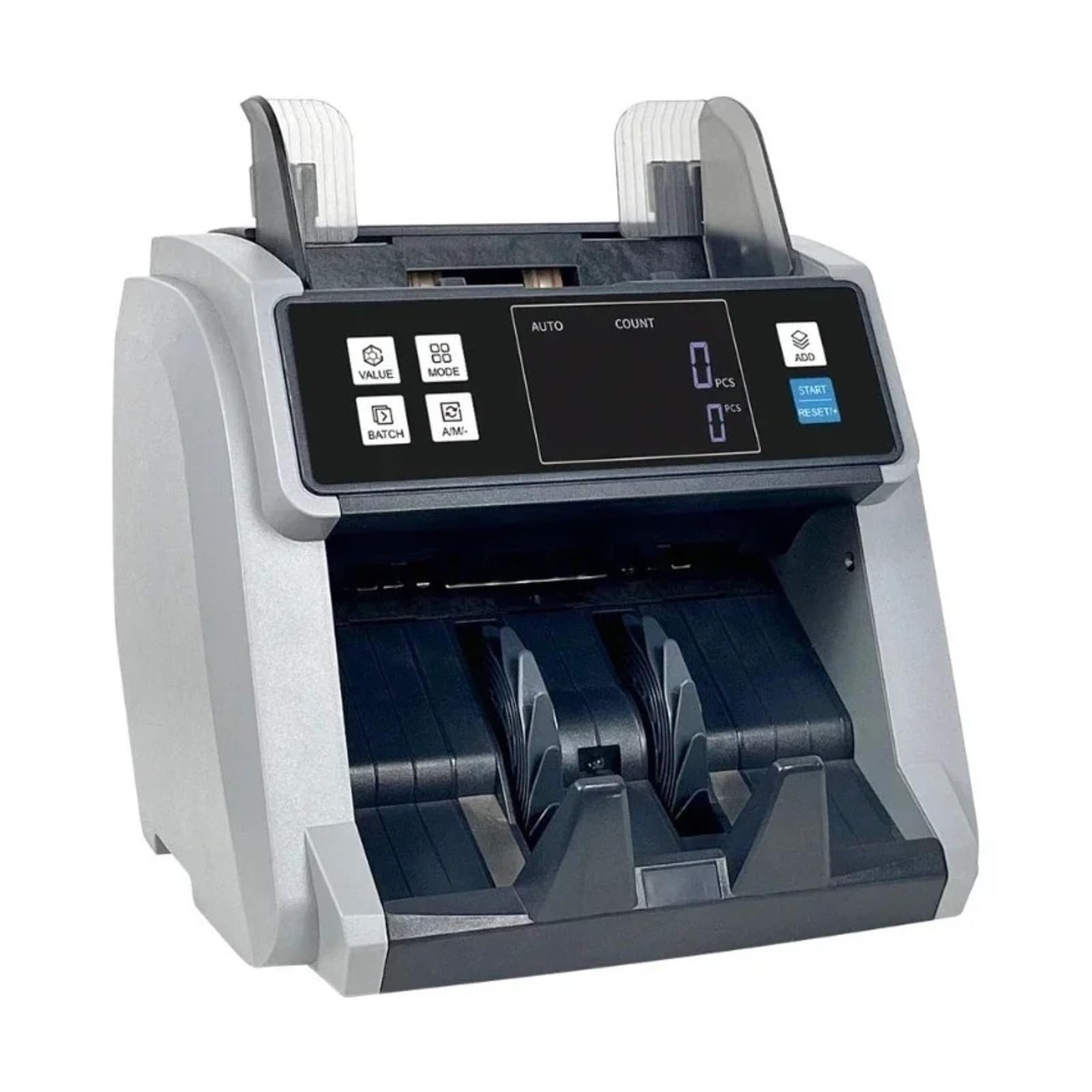Machine à Compter Les pièces de Monnaie Compteur d'argent à Chargement par Le Haut, Scanner de contrefaçon UV avec préréglage et ajout Valeur