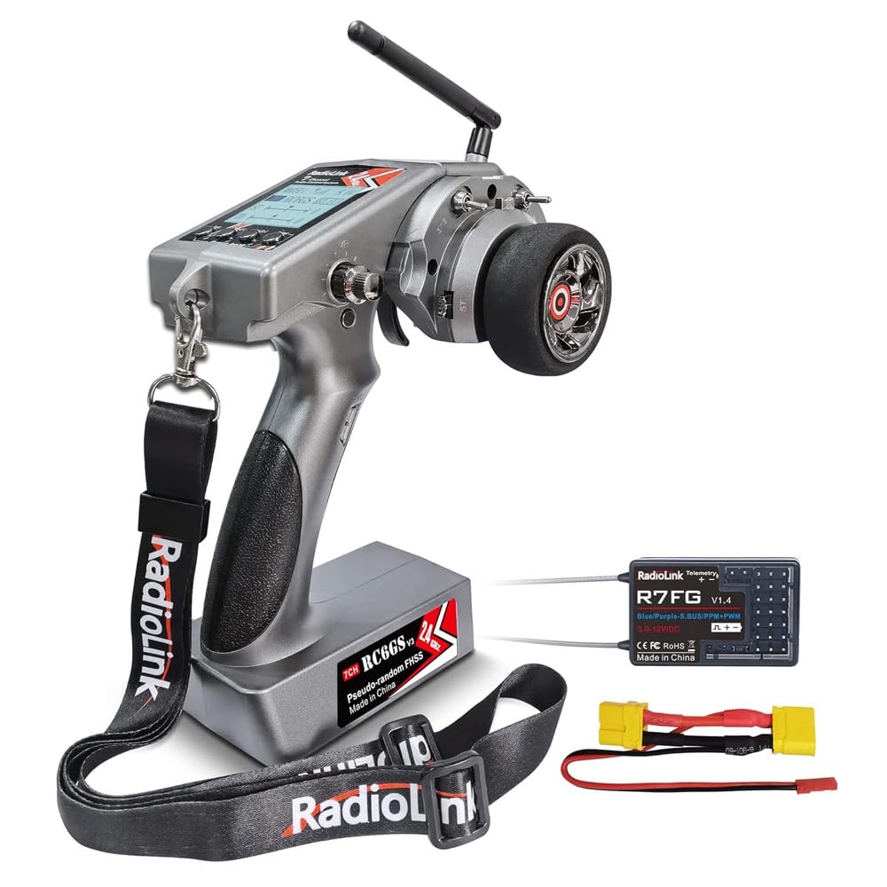 ホビーラジコン Radiolink RC6GS V3 Amazon | RadioLink RC6GS V3 2.4G 7CH ラジオ送信 R7FG レシーバー