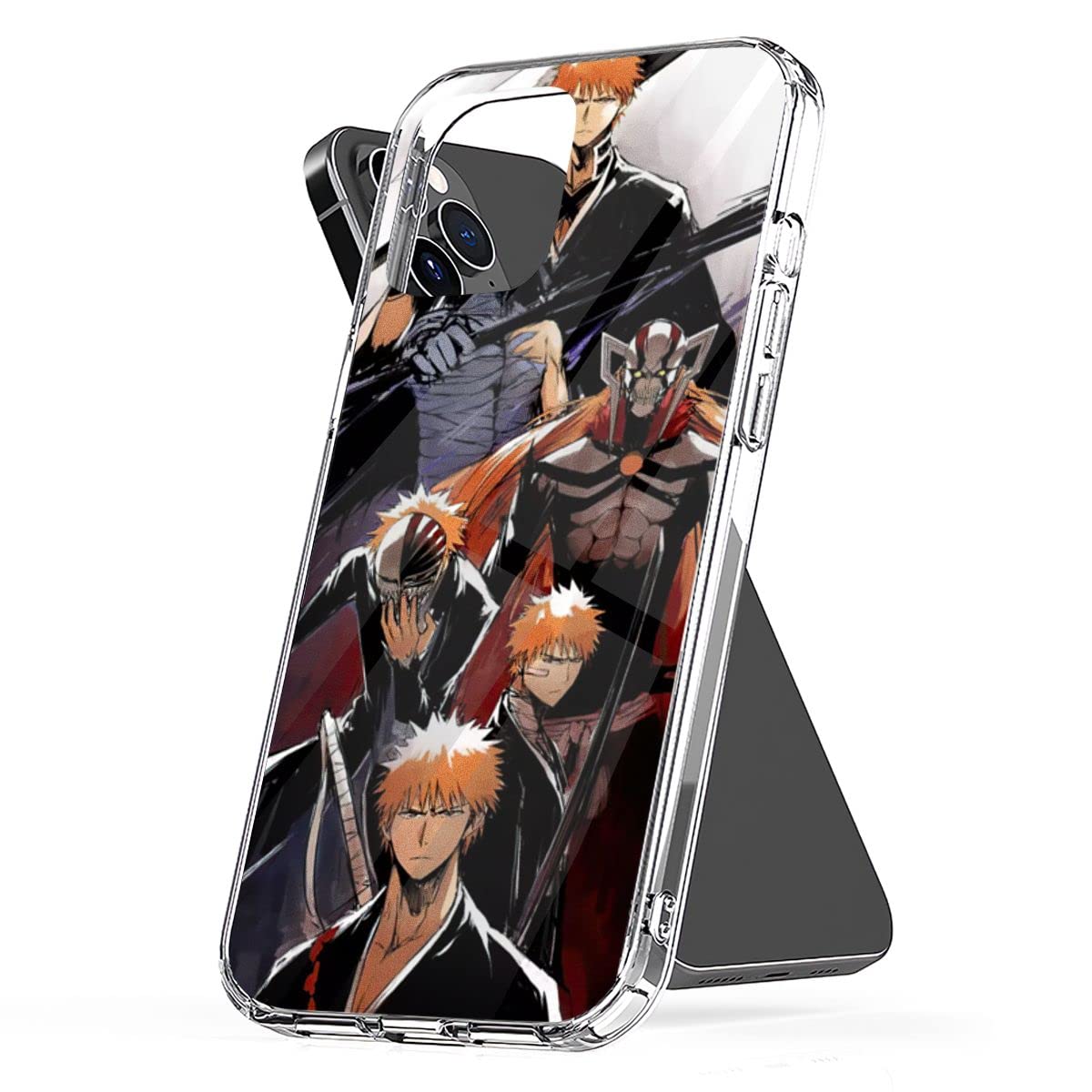 Phone Case Bleach Charm Accessories Bumper Shockproof Compatible with iPhone 6 Plus 6s 7 8 Se 2020 X Xs Xr 11 12 Pro Max Mini