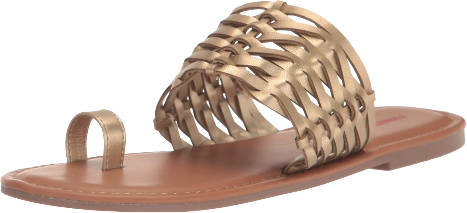 UNIONBAY Women's Robyn Sandal, Gold, 10