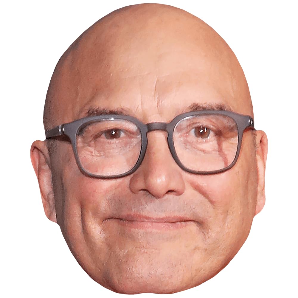 Gregg Wallace (Glasses) Celebrity Mask, Flat Card Face, Fancy Dress Mask