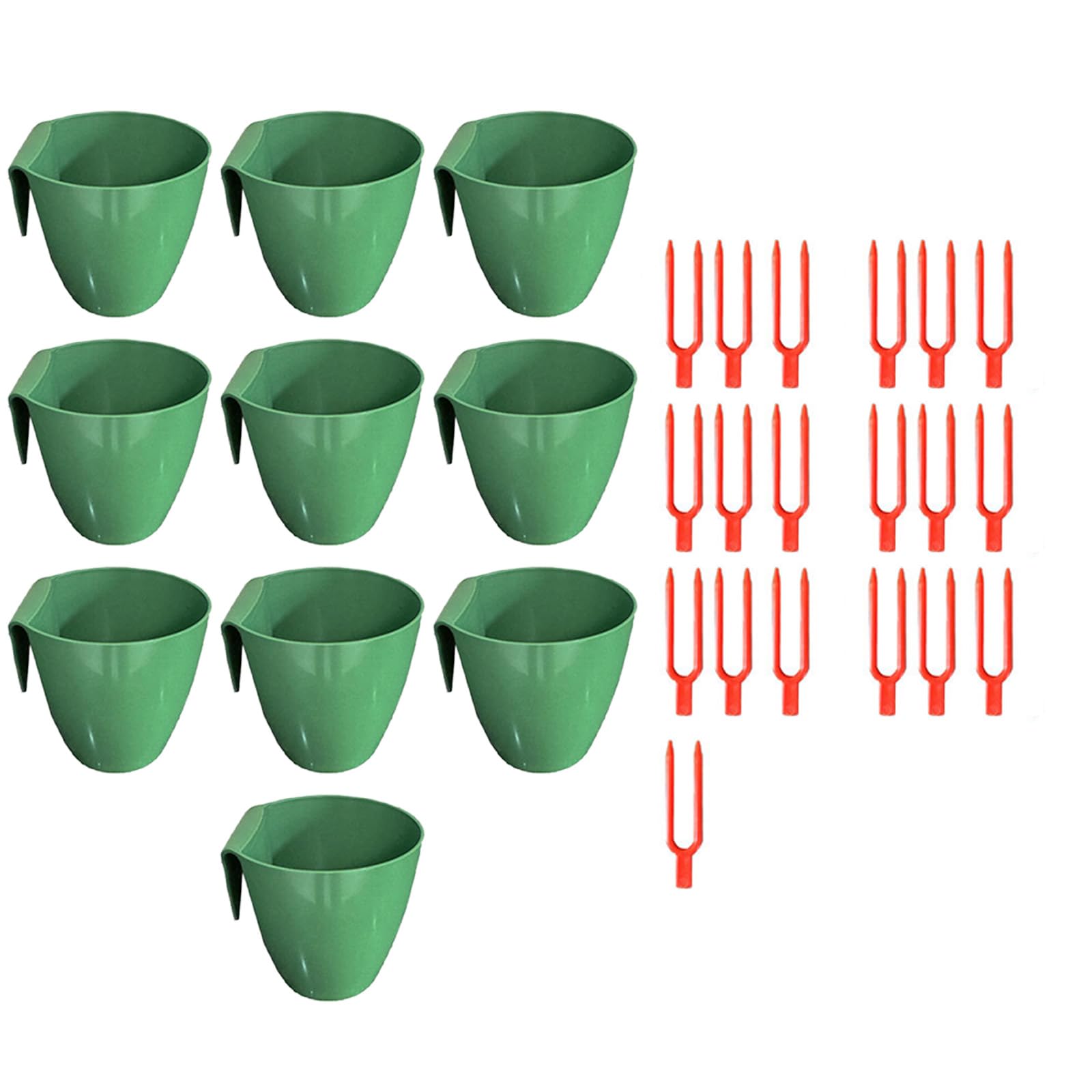 Linvimia Food Grade Propagation Cups Including Runner Forks and Breathable Structure for Efficient Strawberry Cultivation Rooting Plant Cups