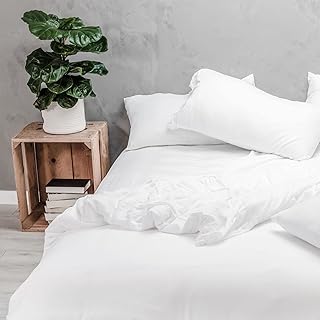 Wooflinen Luxury 100% Bamboo Sheets 4pc King - Breathtakingly Soft Cooling Sheets - Matte White