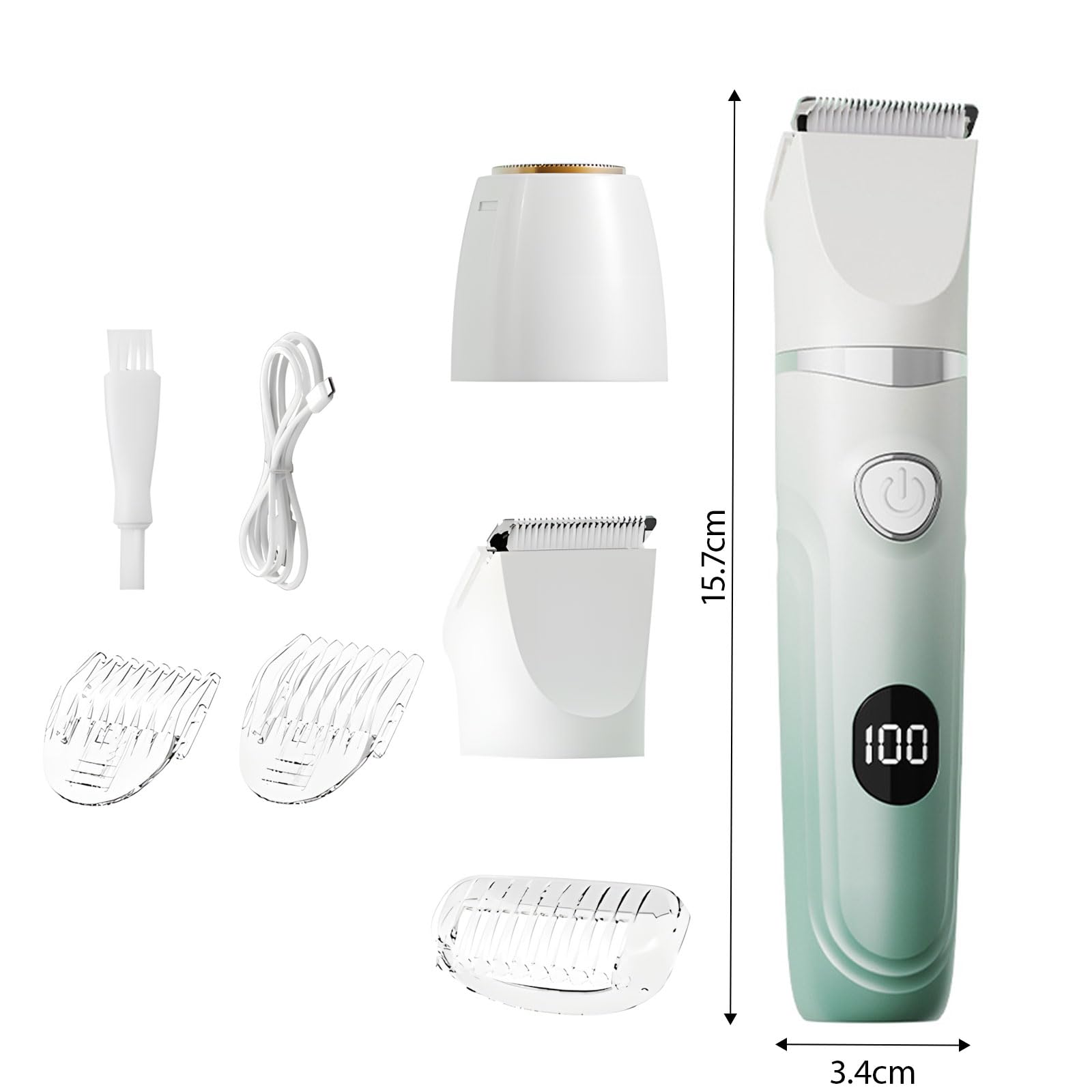 Rasoio elettrico per le donne 3 in 1 rasoio da donna per sopracciglia, naso, viso, gambe, ascelle rasoio portatile per bikini, trimmer bikini per donne