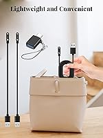 Vista 7 de Cable de carga para reloj inteligente AKUMAKA G62, cable magnético USB A de carga rápida con adaptador USB C (2 cables + 1 adaptador)