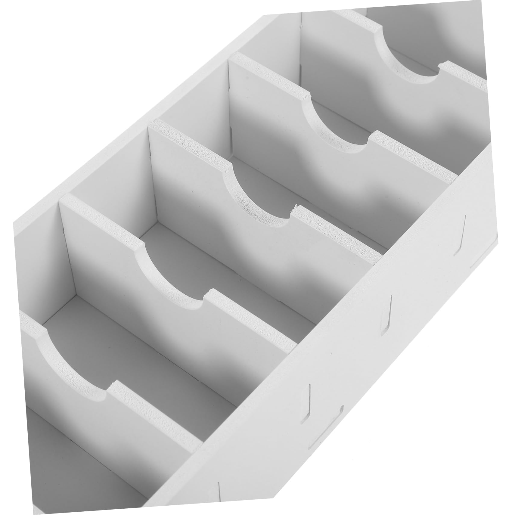 OSALADI 3 Pezzi Organizer da Scrivania Bianco PVC Multistrato Porta Biglietti da Visita Supporto Espositore Compatto per Ufficio Multifunzione per Meeting Ed Eventi