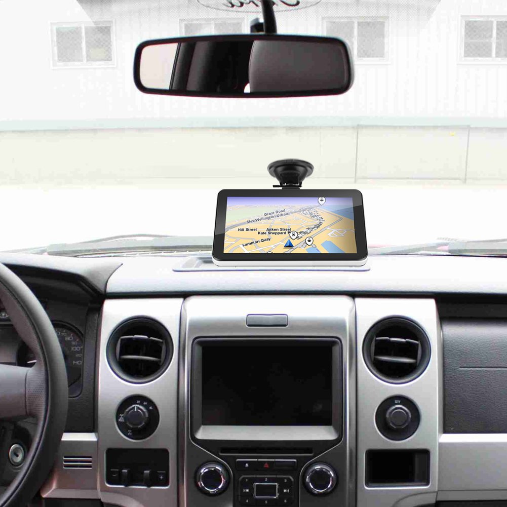 Nawigacja samochodowa, nawigacja z ekranem dotykowym 7 cali Przenośna nawigacja samochodowa 128M 8 GB FM GPS z bezpłatną mapą (Europa)