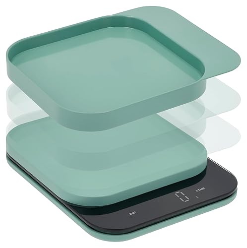 Miniatura 5 de Mensura Kitchen Scale Accurate Measurements Made Effortless - Experience Precision Cooking with Battery - Powered Convenience - Requires 3 AAA